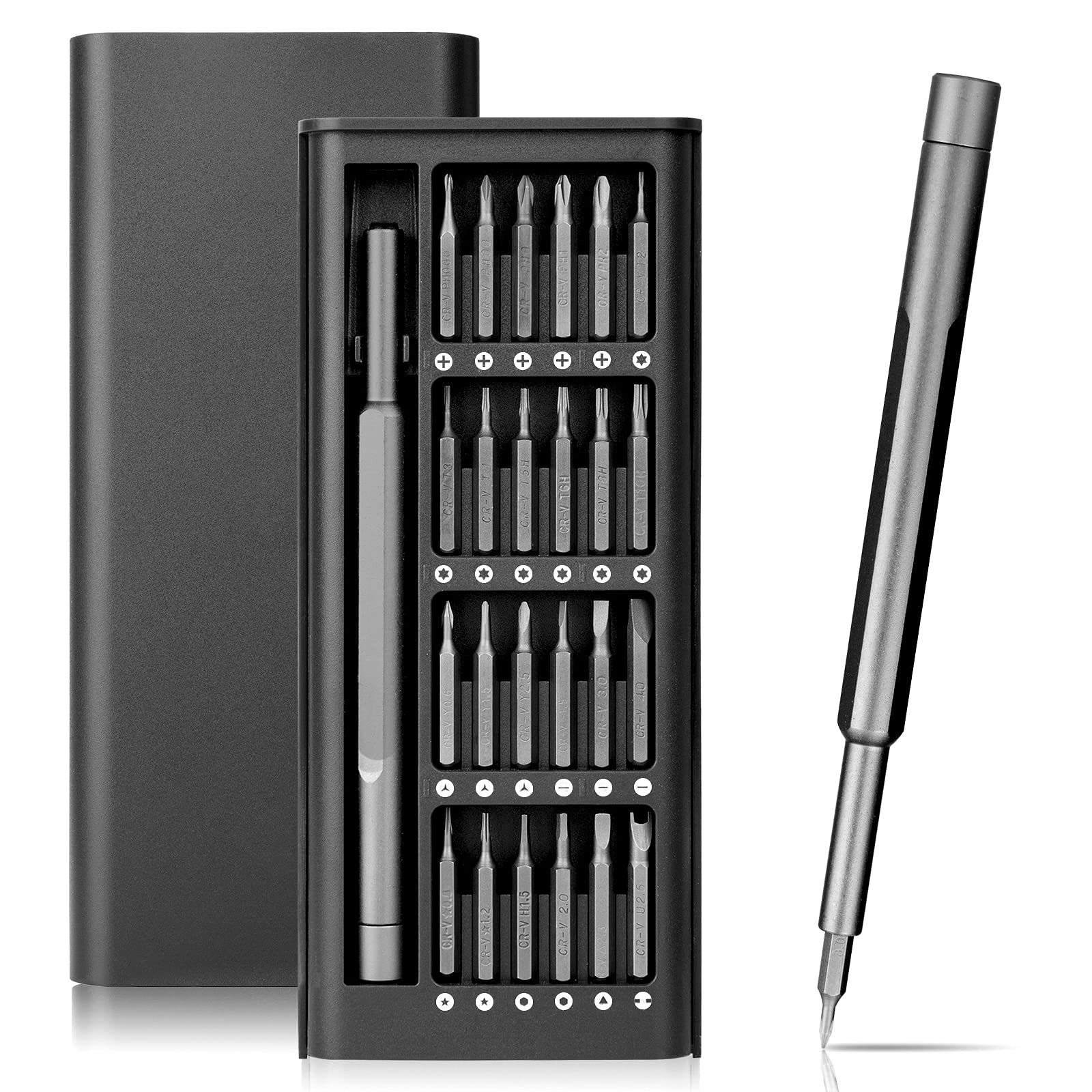 25 in 1 Electrical Phone Repair Pocket Precision Kit Magnetic Mini Precision Ratchet Magnetic Screwdriver Tool Set