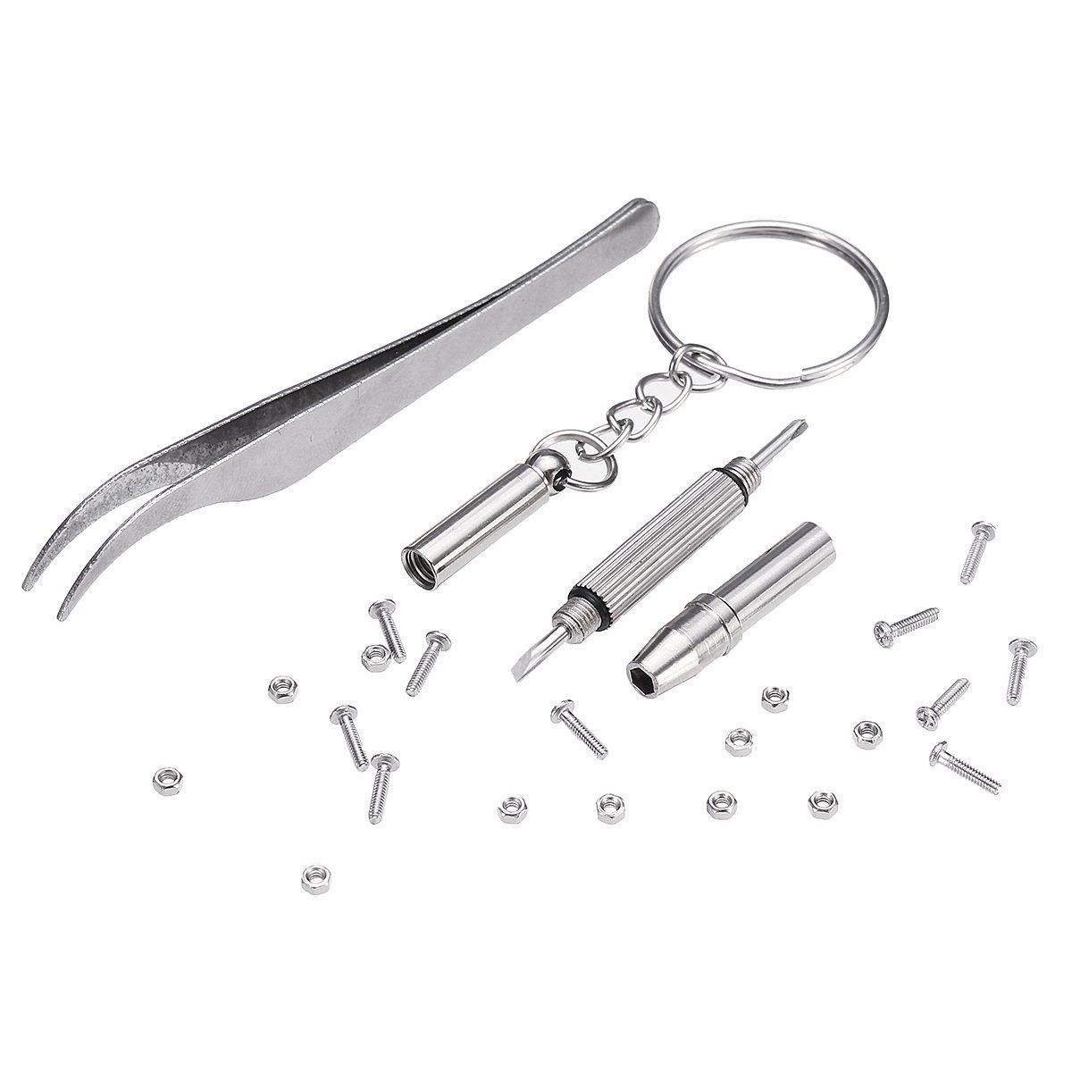 1000pcs Stainless Steel Screw Nut Set Assortment for Watch Eyeglasses Sunglass Cell Phone Hand Hard Case OEM