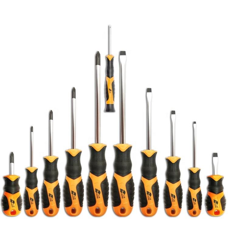 Horn Hot Sale Rubber Handle Portable Hand Repair Tool Torque Screwdriver Multi-specification Screwdriver