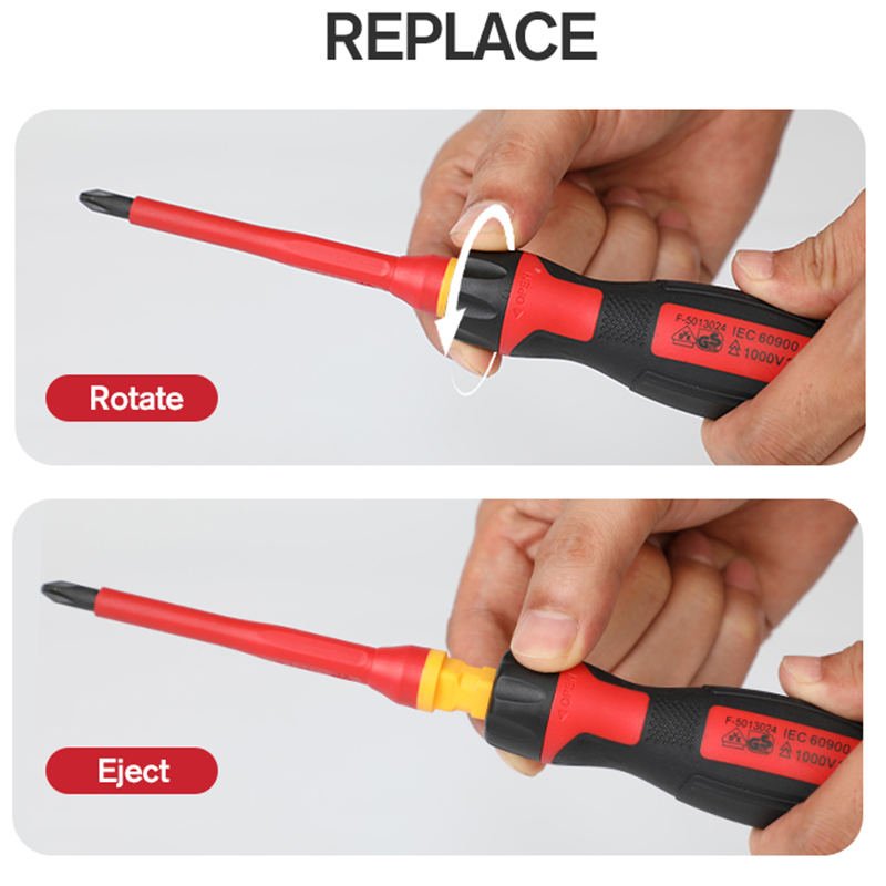 Interchangeable Electrical Electrician Tools Insulation Screwdriver Set