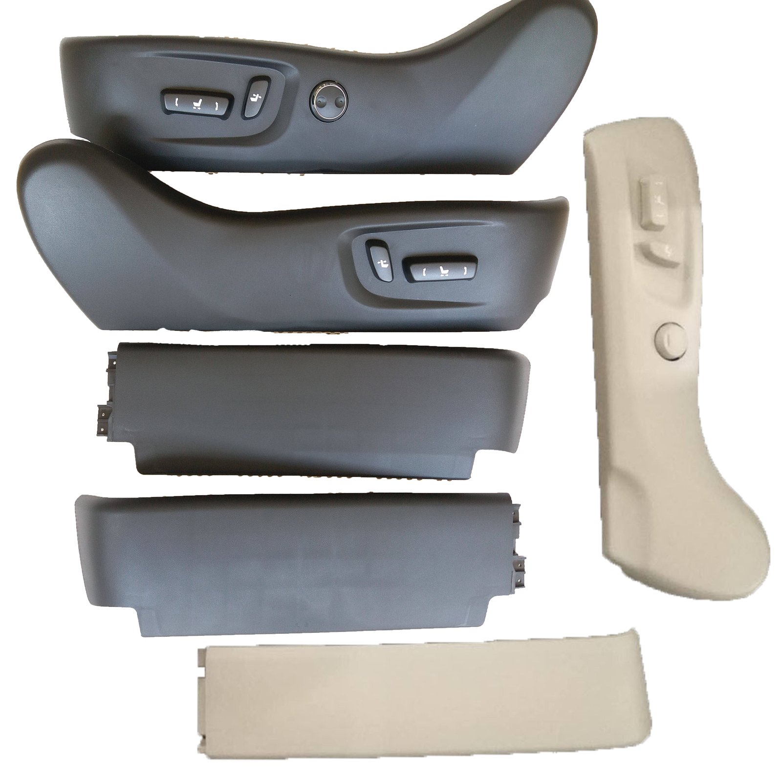 Automobile Accessories Power Seat Switch and Seat Plastic Covers Black or Beige Color