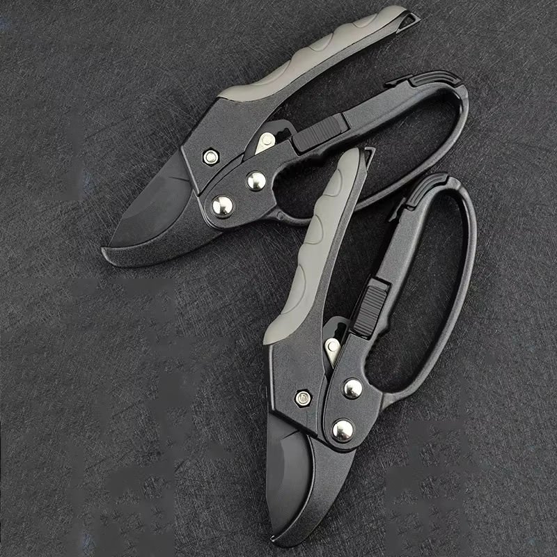 Factory Whosale Garden Shears Bypass Pruners Labor-saving Ratchet Gardening Shears Scissors