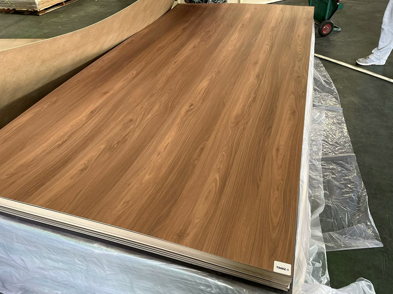 Coloured Faced 18mm Sheet Melamine Mdf Board, Embossed Melamine Mdf Board Moisture Resistant