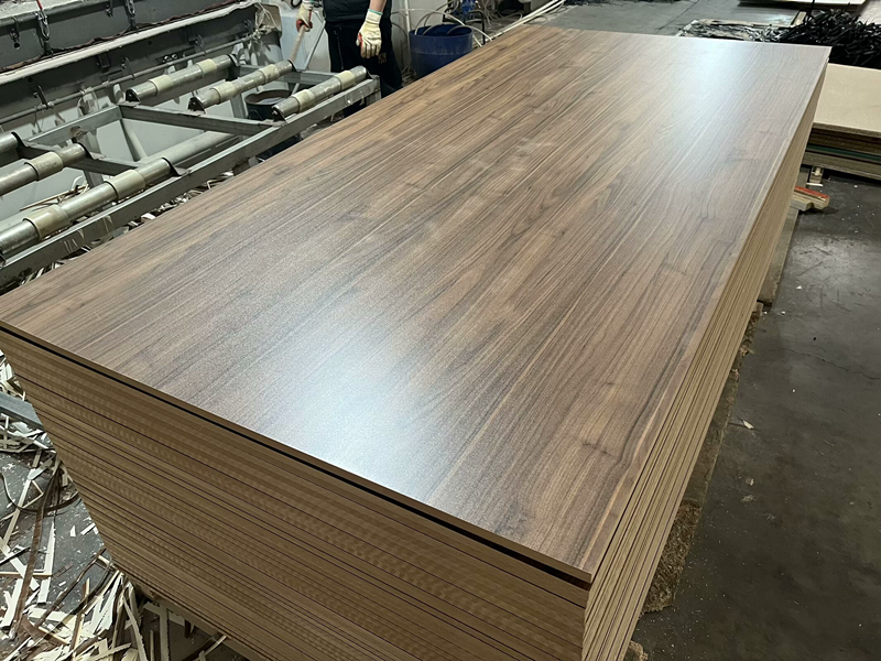 Coloured Faced 18mm Sheet Melamine Mdf Board, Veneer Mdf Uv Mdf