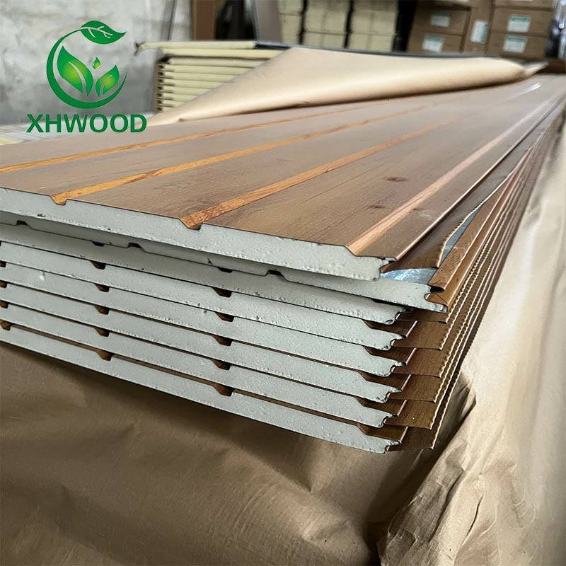 Exterior Wall Decoration Insulated Wall Panel PU Aluminum Strong Weather Resistance Sandwich Panel