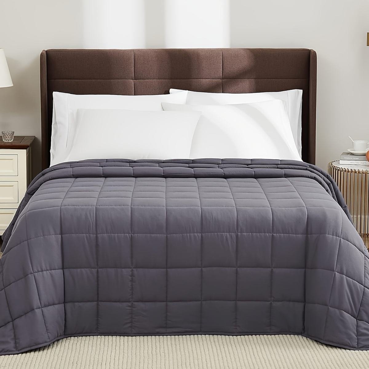 Chinese Manufacture High Quality Quilted Weighted Blanket for Autism Customized Size Pattern Fabric Heavy Weighted Blanket