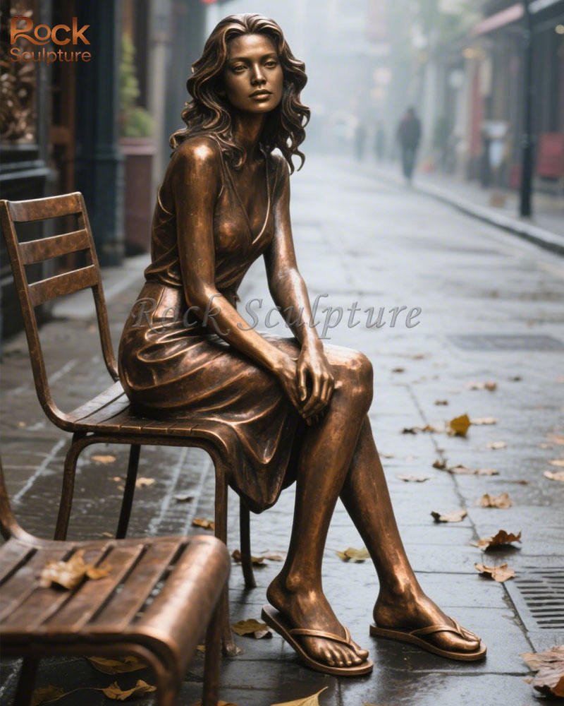 High Quality Modern Bronze Figures Metal Crafts Art Outdoor Garden Decoration Female Sculptures