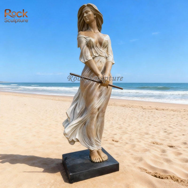 High Quality Modern Bronze Figures Metal Crafts Art Outdoor Garden Decoration Female Sculptures