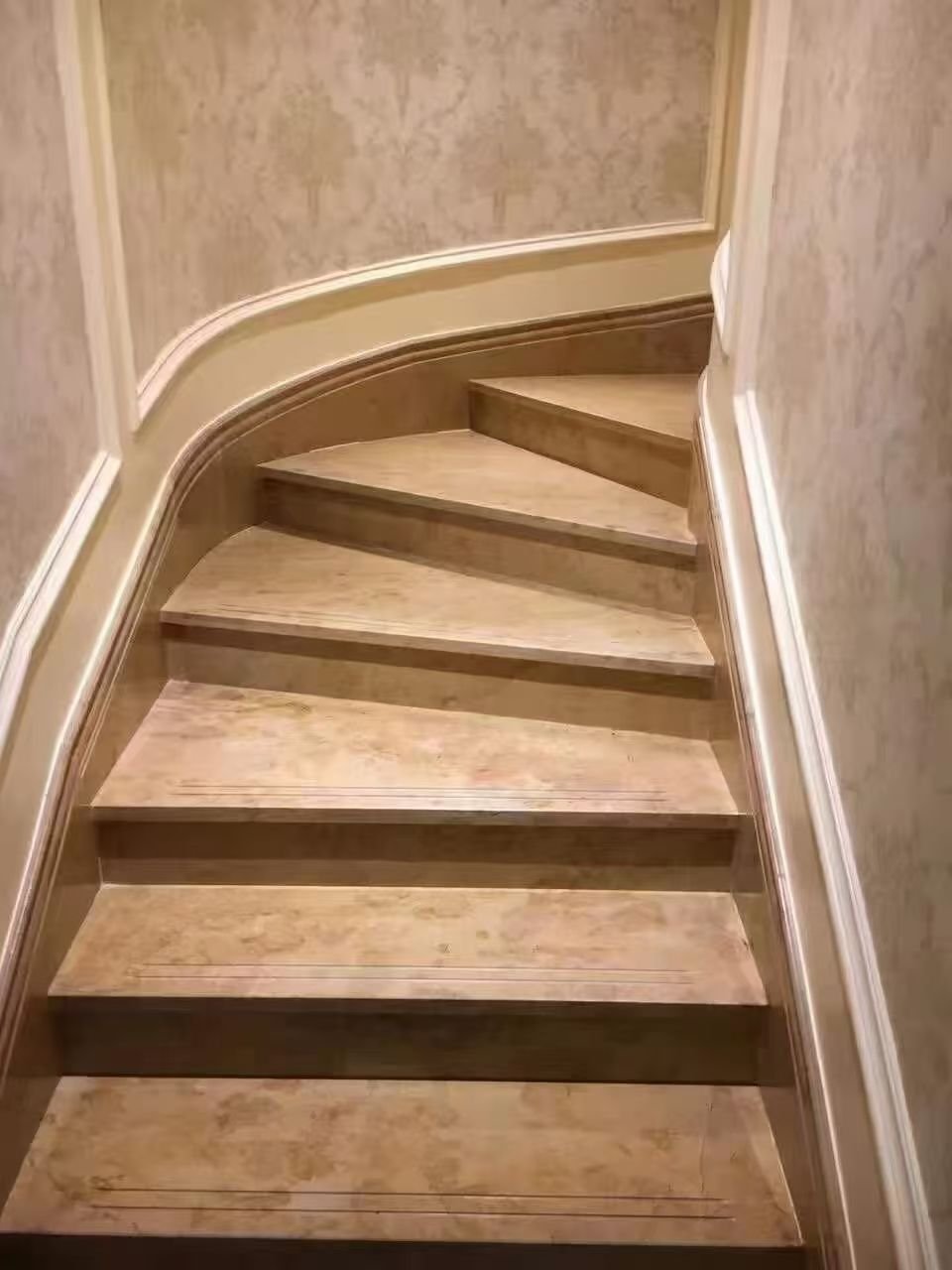 Natural Golden Rose Dolomite Marble Modern Polished Big Slab for Staircase Countertop Bathroom Hall Entry Exterior