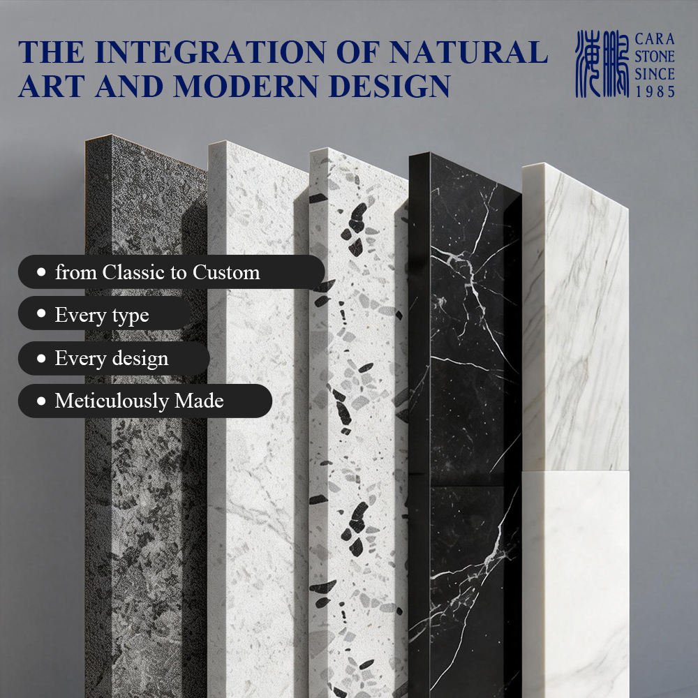 Rock Slab Calacatta Ceramic Tiles Modern Design Heat Insulation Stone Texture for Kitchen Countertops Mall Walls Custom Interior