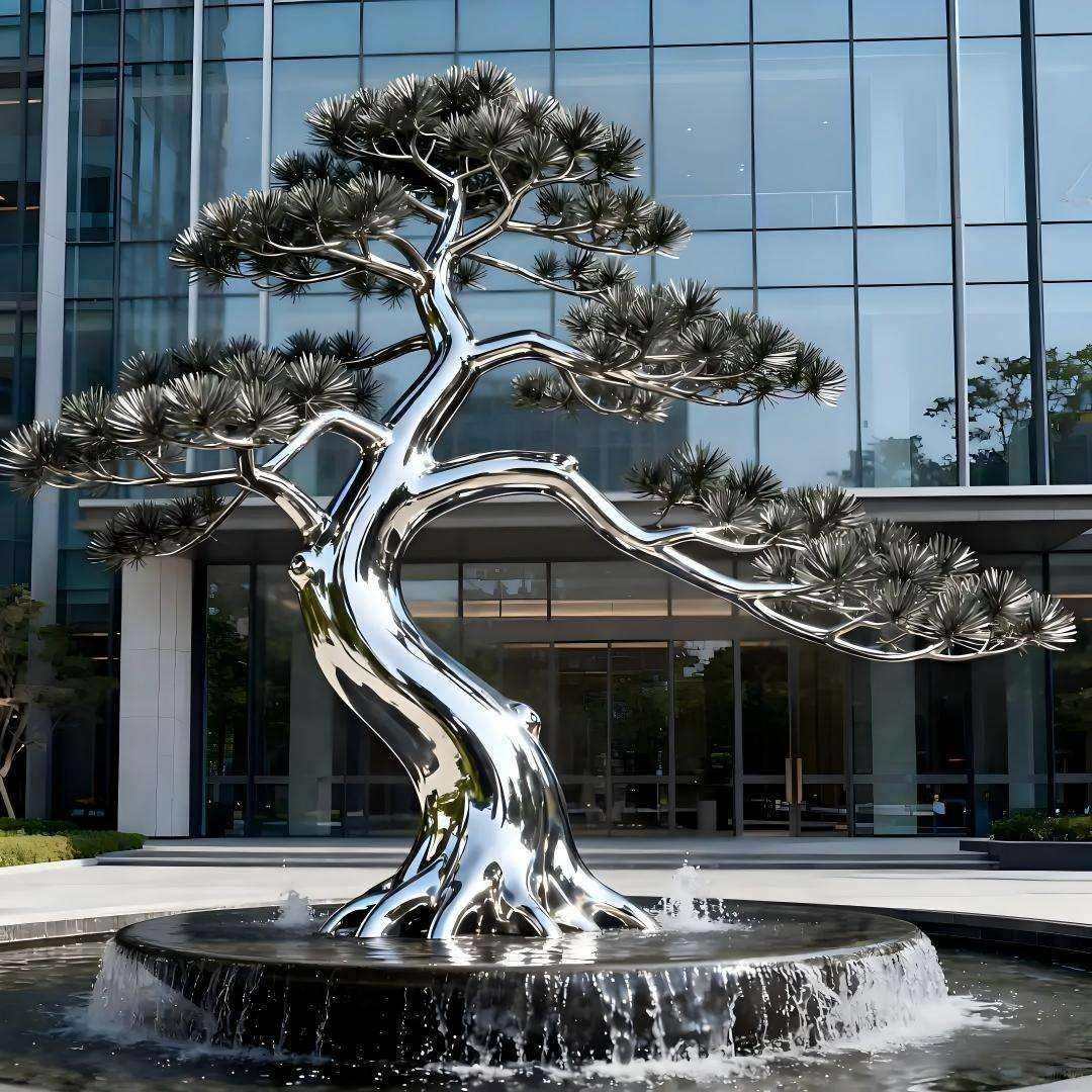 Custom Modern Outdoor Stainless Steel Statue High Polished Handmade Art Sculpture with Custom Color Design for Art Collection