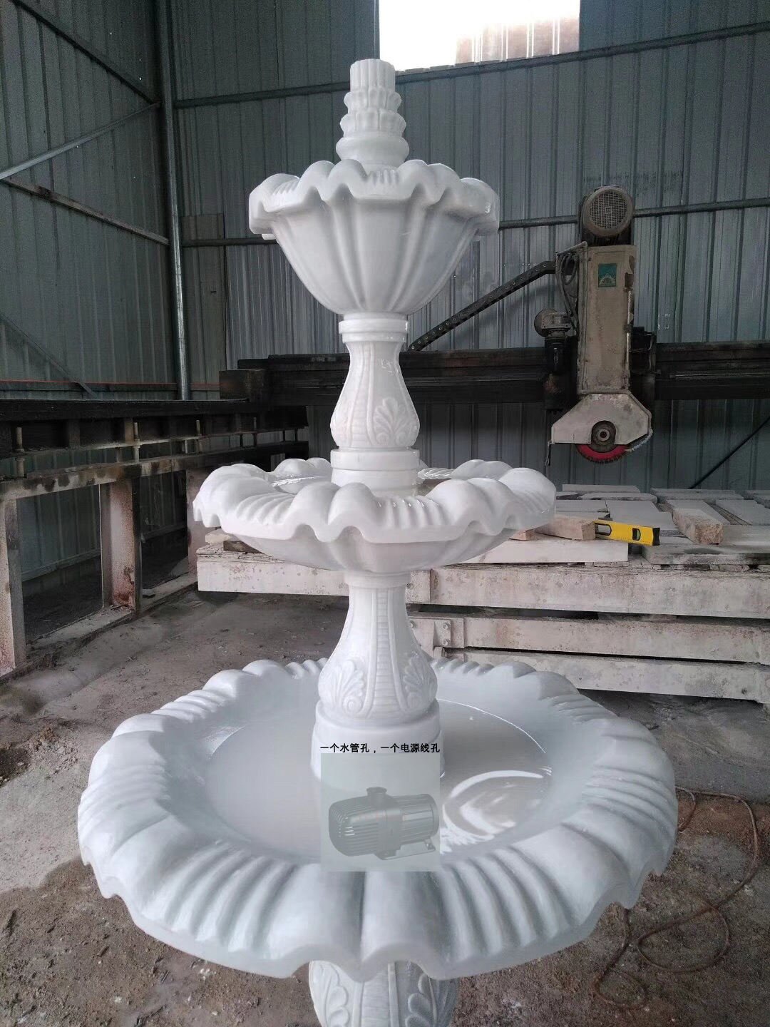 35 Years Experience Factory Custom Wholesale Garden Marble Water Fountain Carving White Marble Fountain Outdoor for Sale