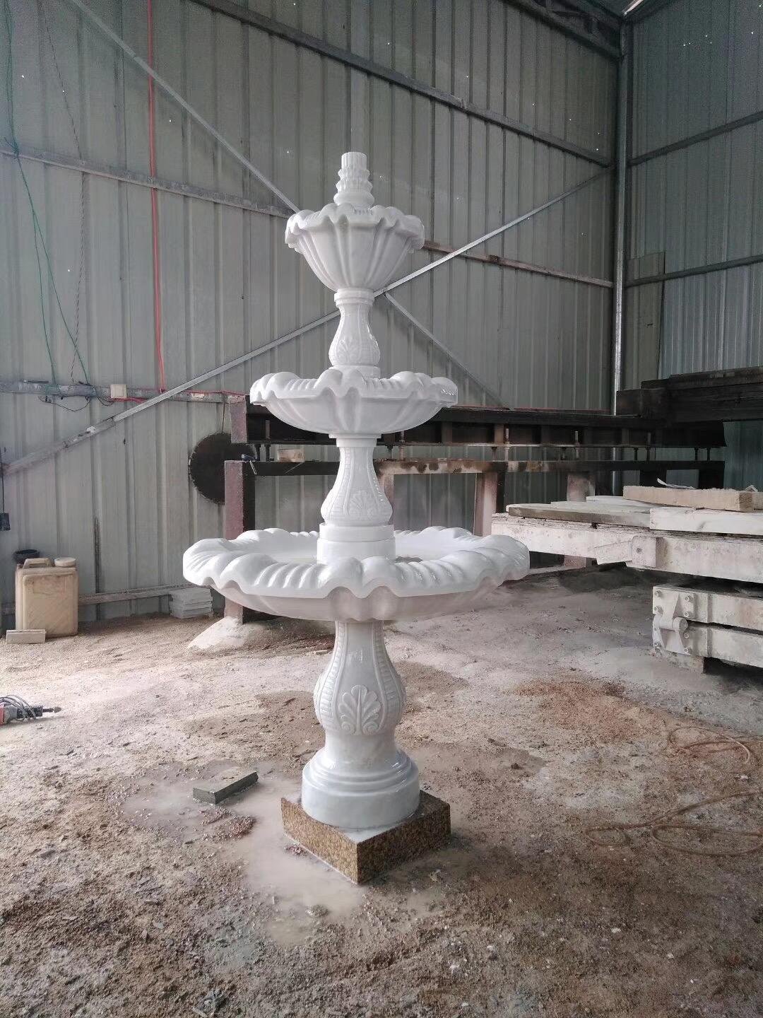 35 Years Experience Factory Custom Wholesale Garden Marble Water Fountain Carving White Marble Fountain Outdoor for Sale