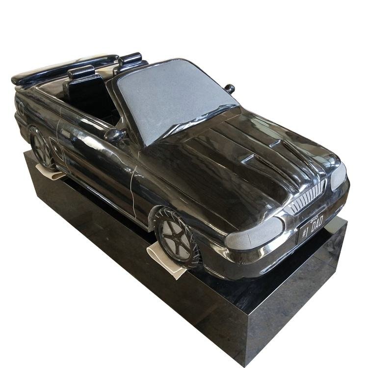 35 Years Experience Factory Custom Wholesale Life Size Car Sculpture Black Granite Car Stone Statue Tombstone
