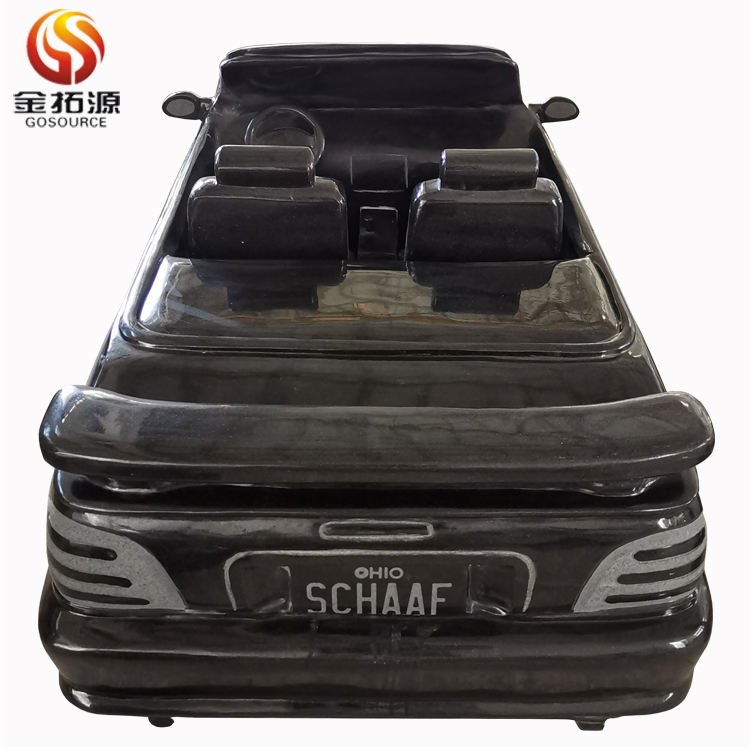 35 Years Experience Factory Custom Wholesale Life Size Car Sculpture Black Granite Car Stone Statue Tombstone
