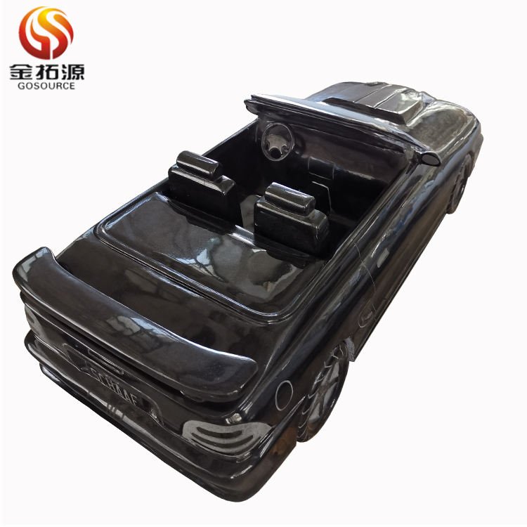 35 Years Experience Factory Custom Wholesale Life Size Car Sculpture Black Granite Car Stone Statue Tombstone