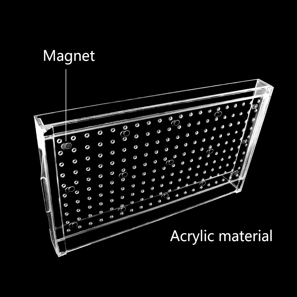 200 Holes Acrylic Manual Seeder Lightweight Plastic Seed Sowing Tool for Seedling