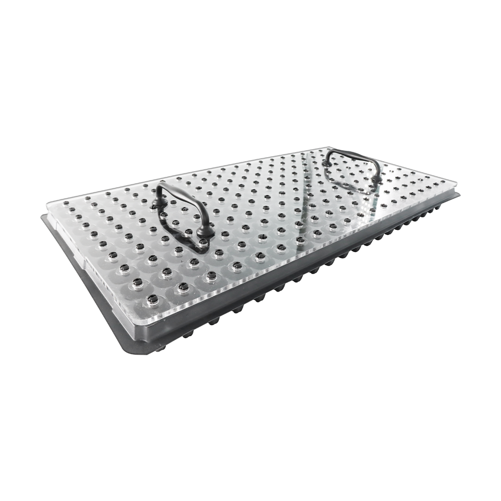 Durable Transparent Acrylic Rectangle Pellucid Hand-held Acrylic Square Vegetable Seedling Seeder for Greenhouse