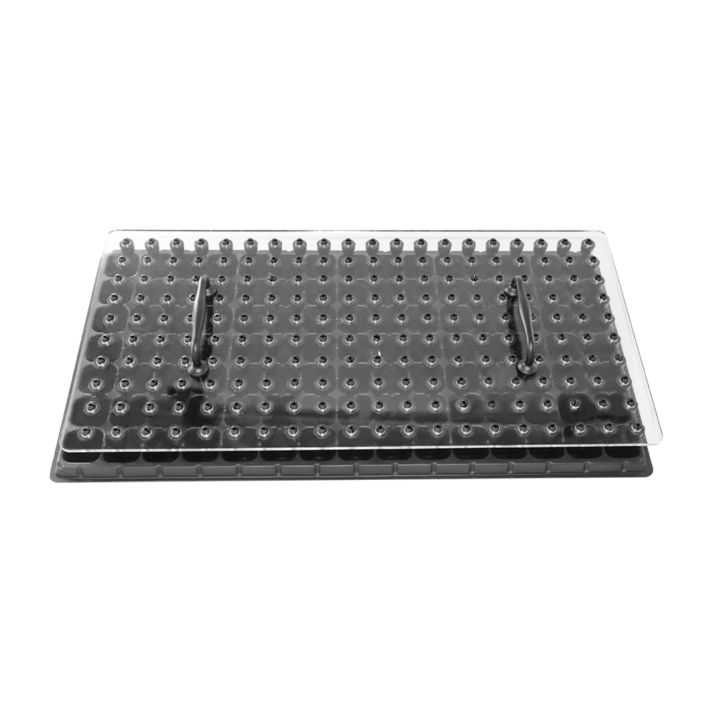 Durable Transparent Acrylic Rectangle Pellucid Hand-held Acrylic Square Vegetable Seedling Seeder for Greenhouse