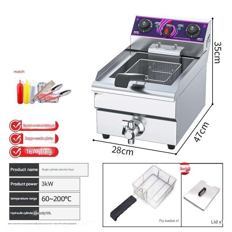 Electric Donut Fryer Machine Commercial Countertop Automatic Doughnut Fryer for Bakery Donut Shop