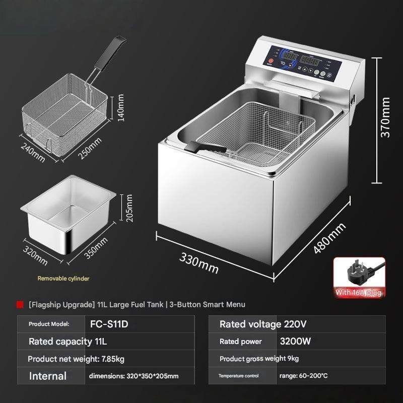 Electric Donut Fryer Machine Commercial Countertop Automatic Doughnut Fryer for Bakery Donut Shop