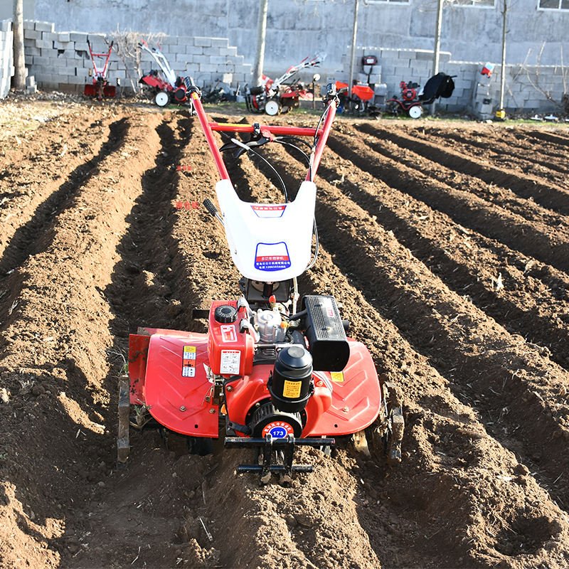 High Quality Mini Power Tiller Trailer Crawler Cultivator Garden Cultivator