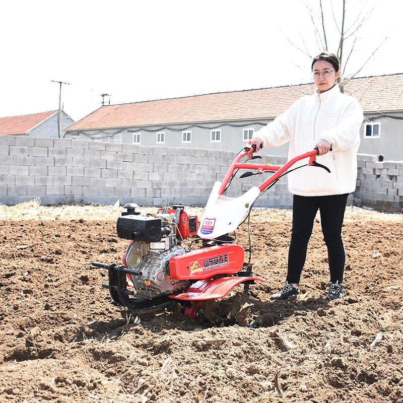 High Quality Mini Power Tiller Trailer Crawler Cultivator Garden Cultivator