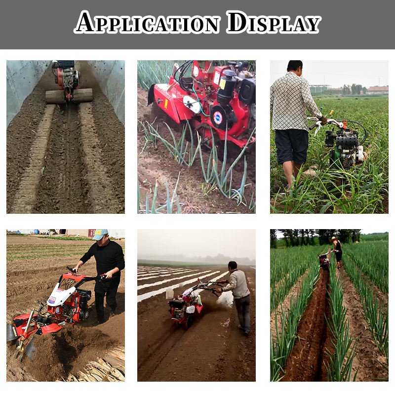 High Quality Mini Power Tiller Trailer Crawler Cultivator Garden Cultivator