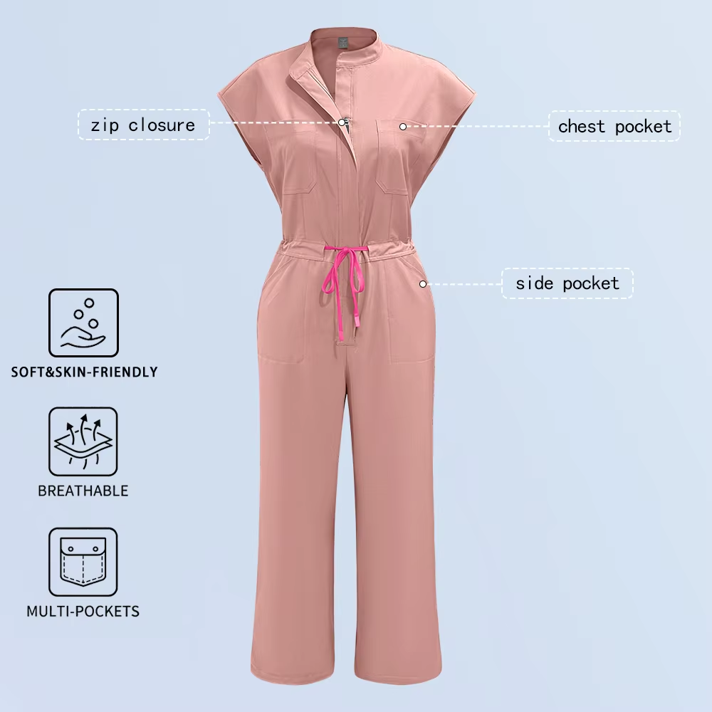 New Beauty SPA Uniform High Durable Nurse Uniform Medical Dental Overalls Nursing Scrubs Jumpsuits Women Surgical Gown Wholesale