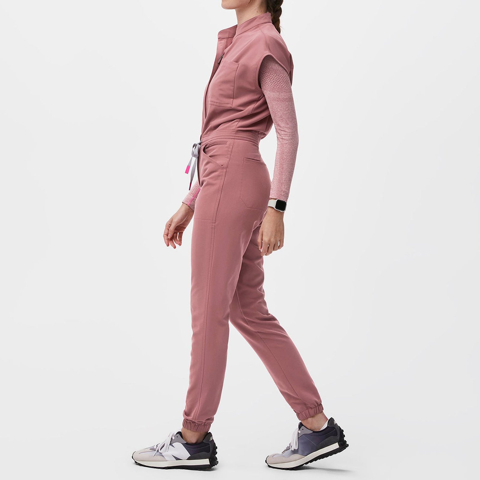 New Arrival Hospital Uniform Nursing Suit Jumpsuit Breathable Medical Nurse Women Clothes Salon Uniform One Piece Scrub Jumpsuit