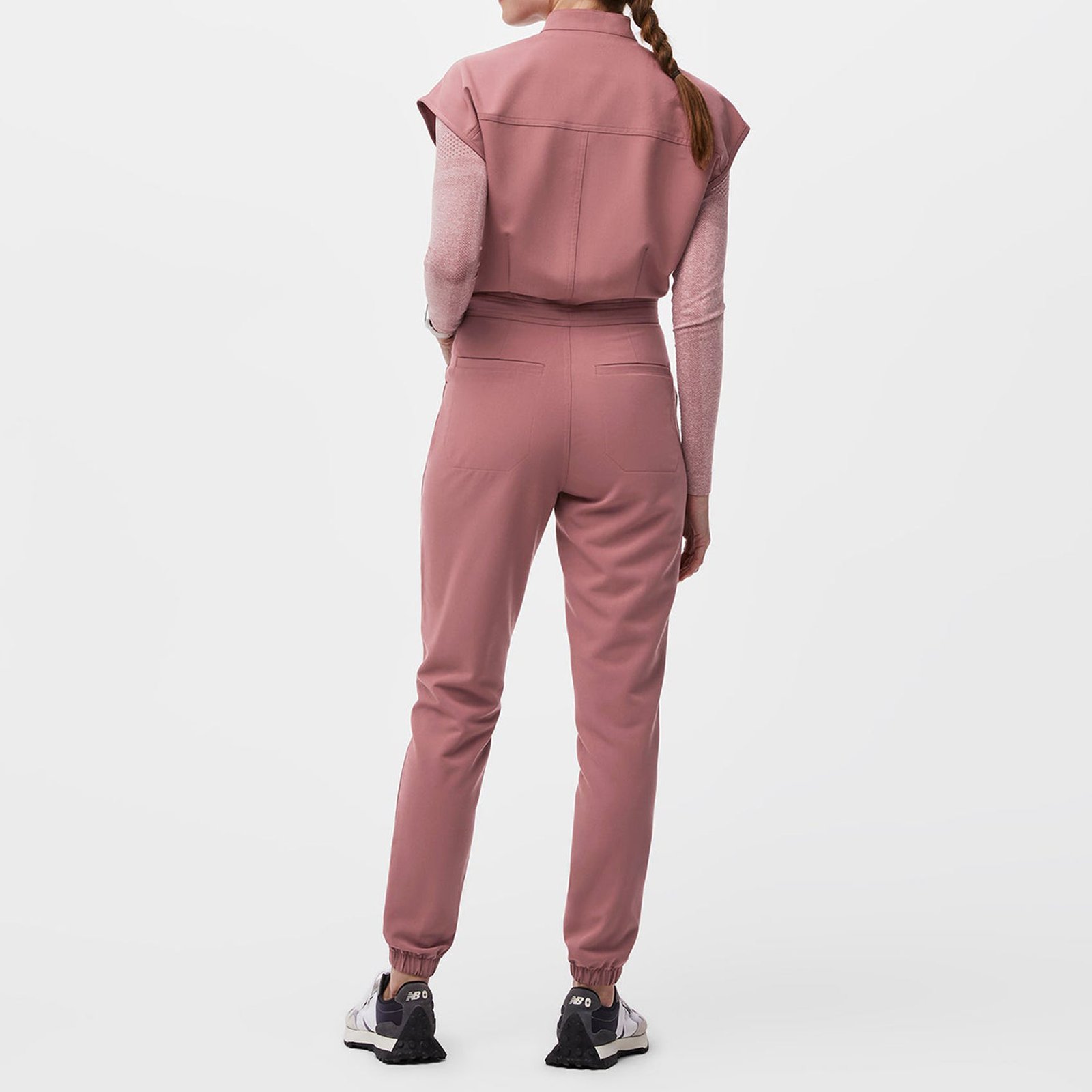 New Arrival Hospital Uniform Nursing Suit Jumpsuit Breathable Medical Nurse Women Clothes Salon Uniform One Piece Scrub Jumpsuit