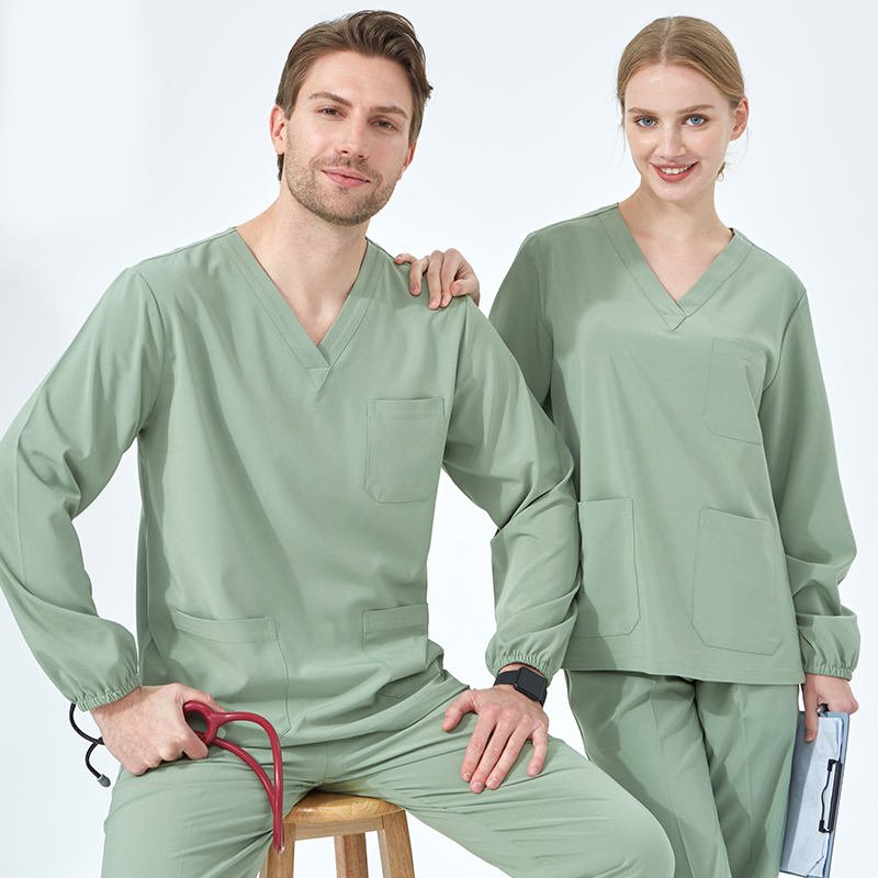 Quick-Dry Medical Scrubs Nursing Uniform for Women and Men Breathable Sanitary Clinical Aesthetic Nurse Suit Doctor Workwear