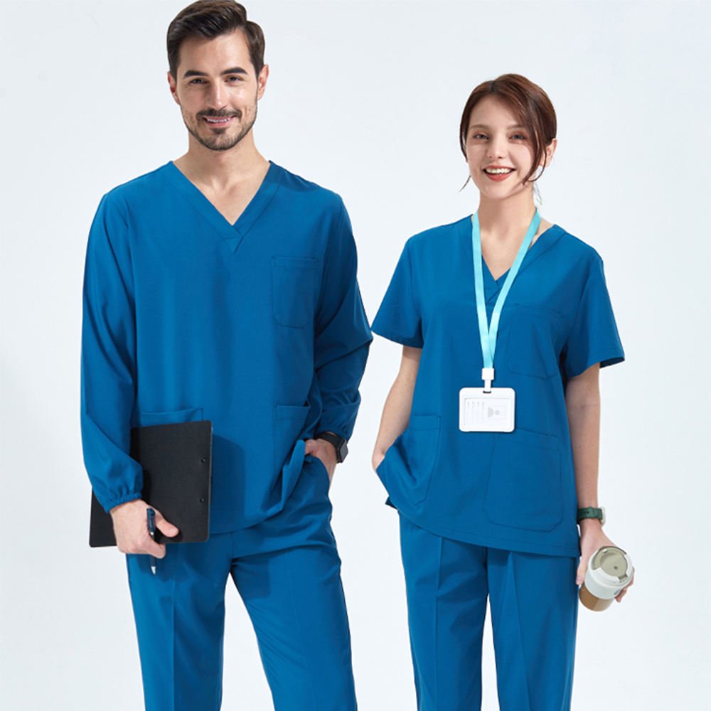 STRETCH Scrub Set Medical Scrubs Nursing Uniforms Quick Dry Doctors Nurses for Women and Men Clinical Sanitary Outfits Tunics