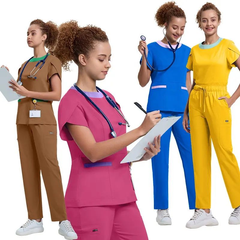 Premium Unisex Medical Scrubs Set for Nurses Healthcare Professionals High Quality Ultra-Soft Breathable & Anti-Wrinkle Fabric