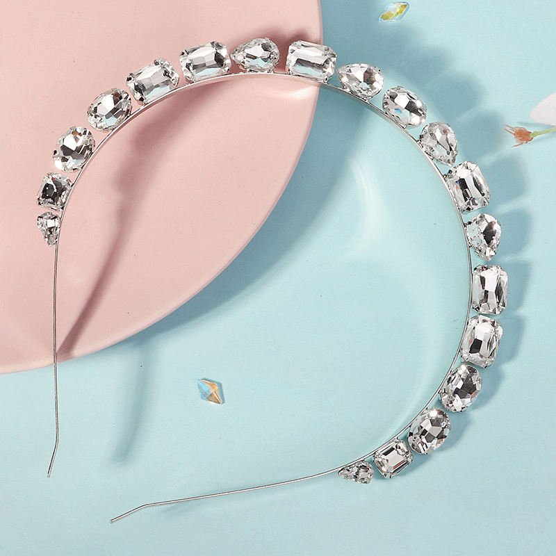 New Women Hair Accessories Handmade Colors Rhinestone Headband Alloy Hairband Headbands for Girls