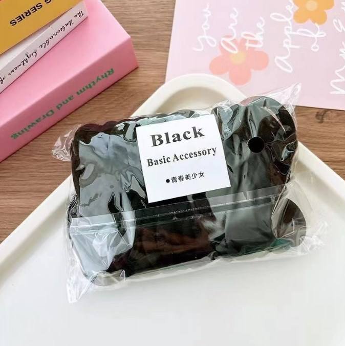 Wholesale Non Damaging Hair Bands Rubber Women's Hair Ties Korean High Elasticity 50pcs Per Bag