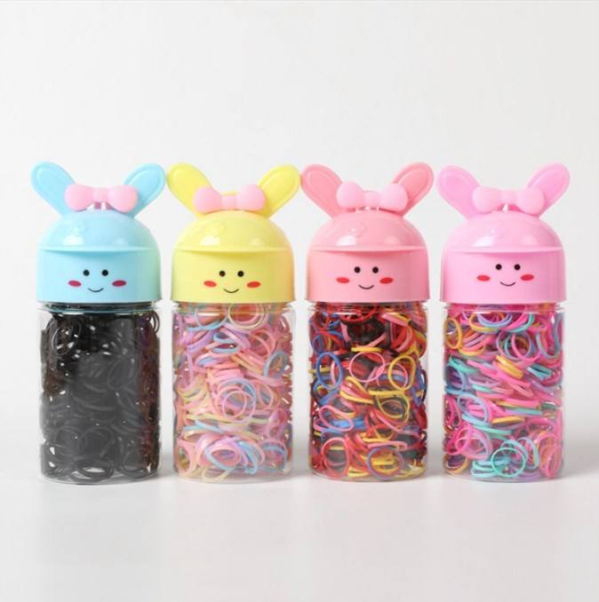 Wholesale Children's Colored Disposable Rubber Bands Baby Hair Ropes Mini Elastic Rubber Bands