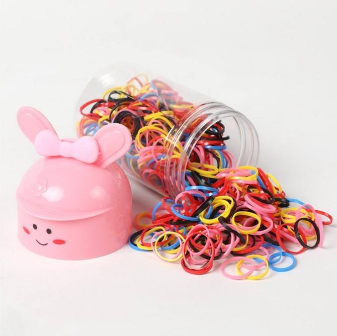 Wholesale Children's Colored Disposable Rubber Bands Baby Hair Ropes Mini Elastic Rubber Bands