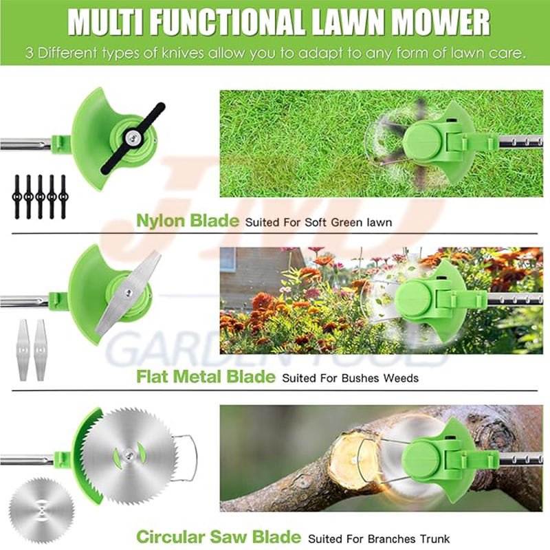 Lightweight Cordless Industrial Grade Weeder 360-degree All-round Weed Removal Without Any Blind Spots Low Noise OEM