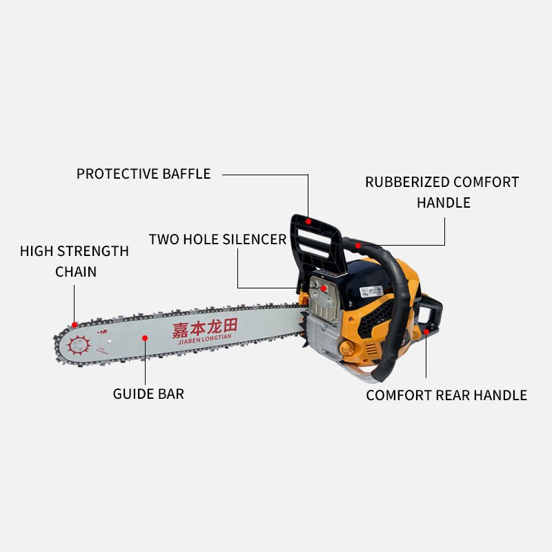 20 Inch 58CC Petrol Wood Chainsaw Heavy Duty Industrial & DIY OEM Customizable with 2200W Power