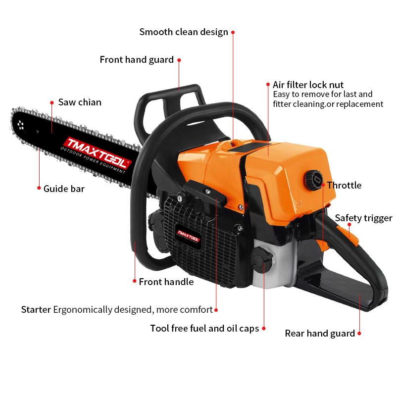 70.7cc Chain Saw Wood Cutting Machine Professional Chainsaw for 044 440 High Quality Gasoline Chain Saw