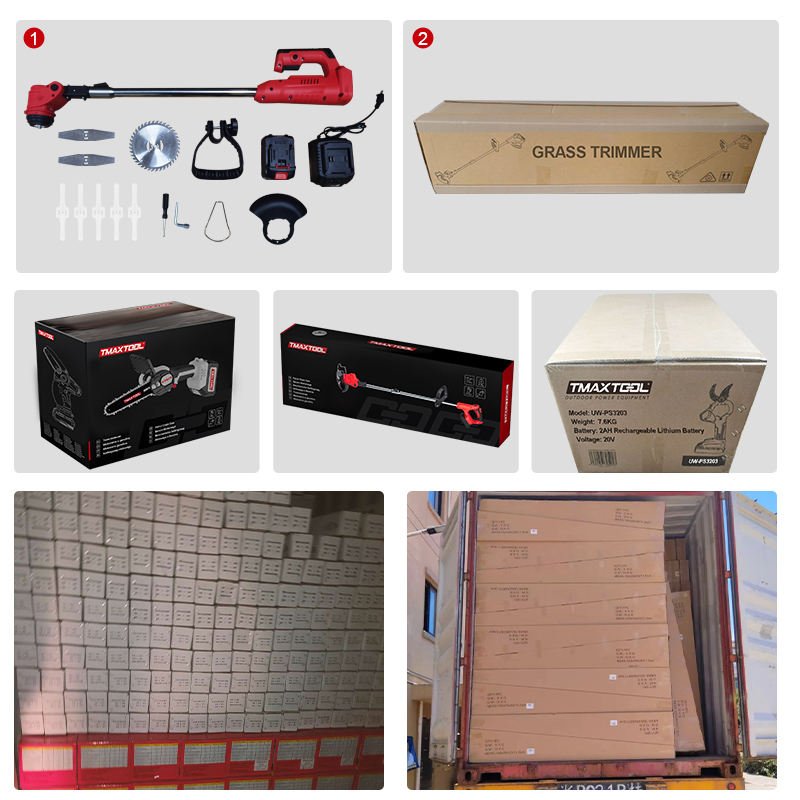 450W Electric Trimmer Brushcutter 20V Lithium Tool Battery Brush Cutting Machine Grass Cutter Hand Held Cordless