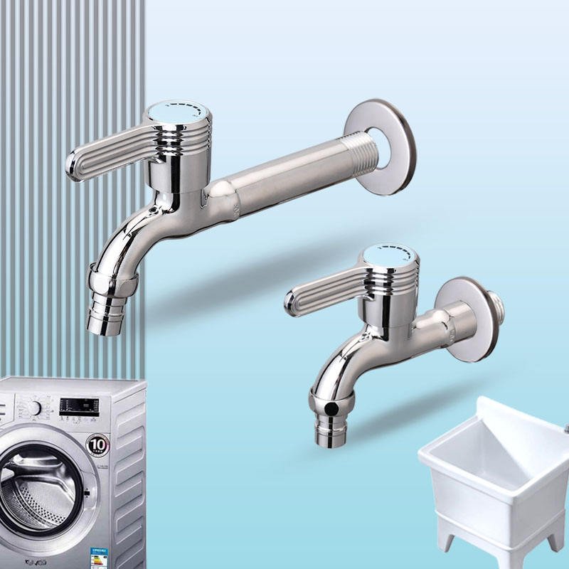 Factory Price 304 Stainless Steel Nozzle Washing Machine Faucet Modern Bib Cock Single Cold 1/2 Quick Garden Water Taps