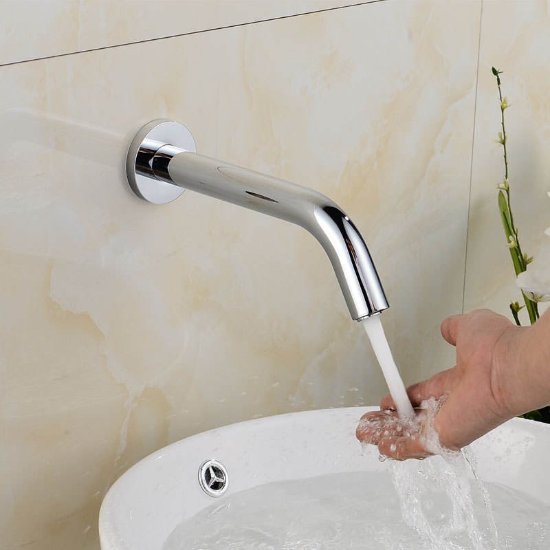 Watermark 304 316 Stainless Steel Faucet Brushed Finish Wall Mounted Basin Spout Bath Outlet Bathroom Basin Faucet