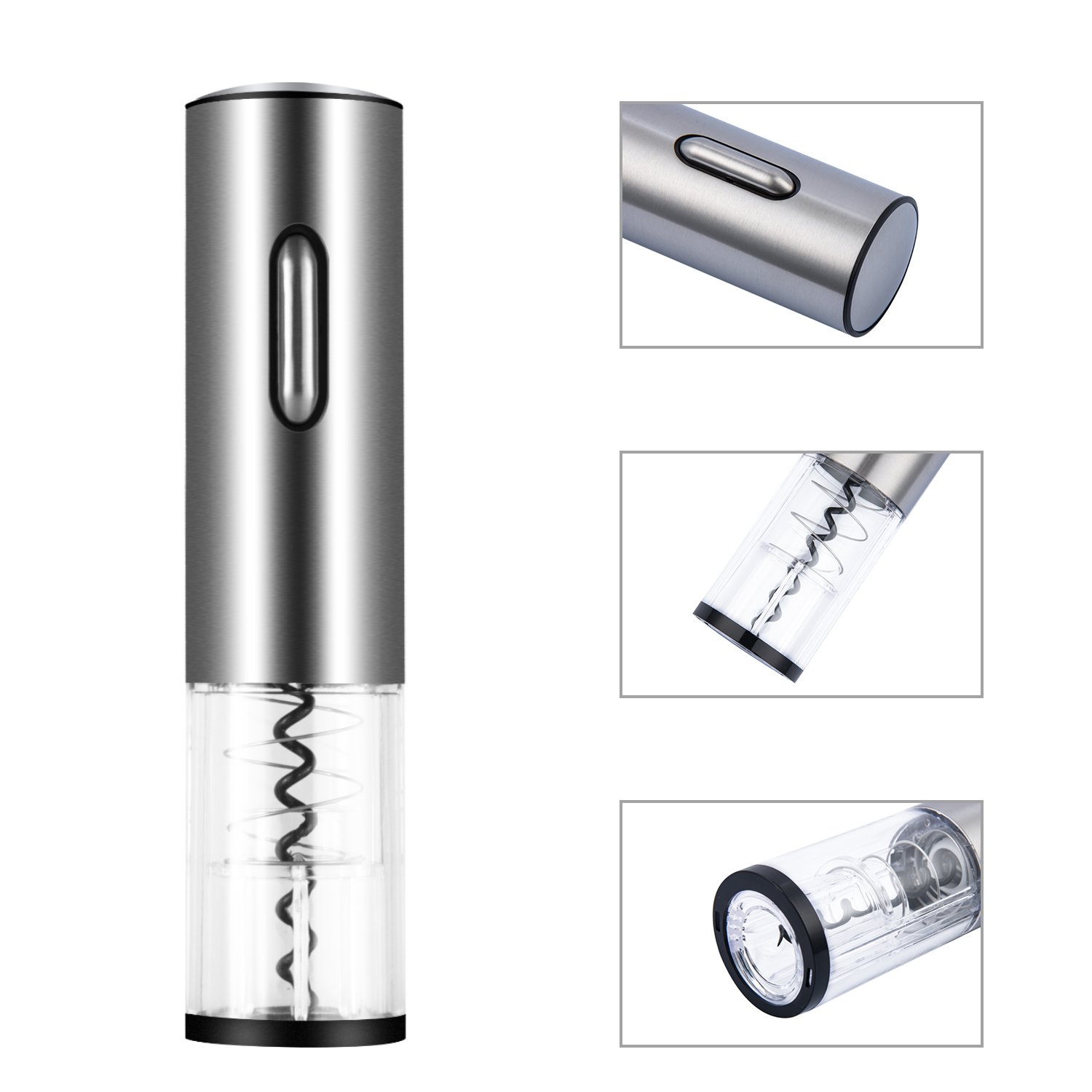 RL-1501D Rechargeable Milk Frother Portable Foam Maker White Coffee Tool Automatic 2-Speed Stainless Steel