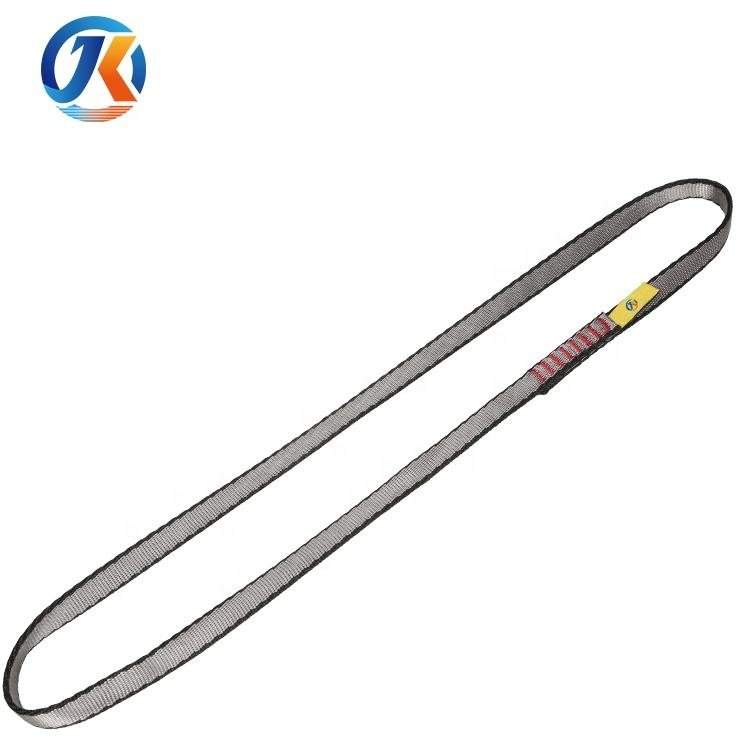 22KN 60cm Flat Strap Belt Nylon or Polyester O Shape Runner Sling for Climbing Yoga