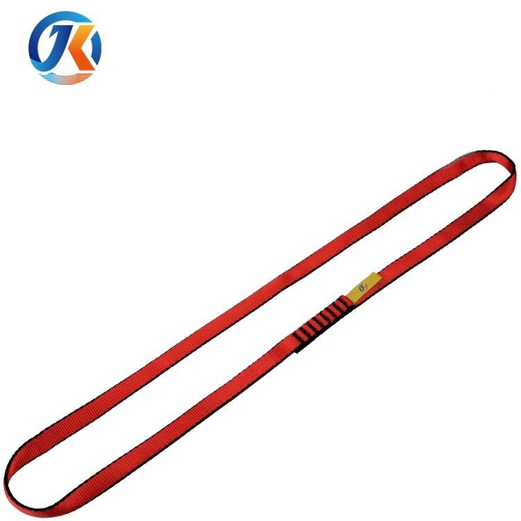 22KN 60cm Flat Strap Belt Nylon or Polyester O Shape Runner Sling for Climbing Yoga