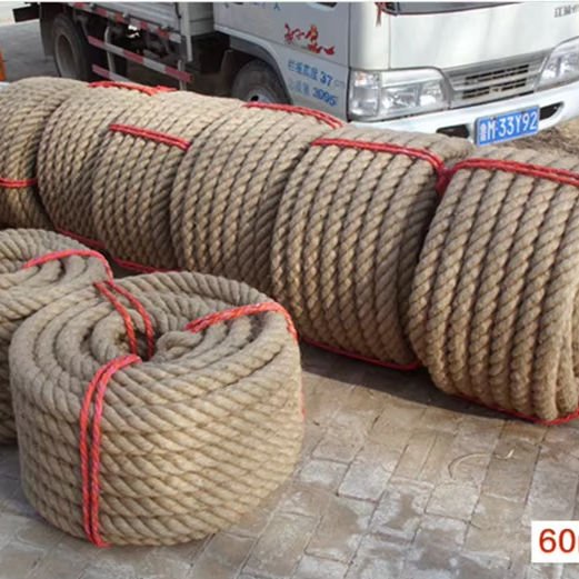 Factory Price Thick 4ply Twisted 1--60mm Jute Manila Rope for Boat Exercise Climbing Fitness Training DIY Handmade Floristry