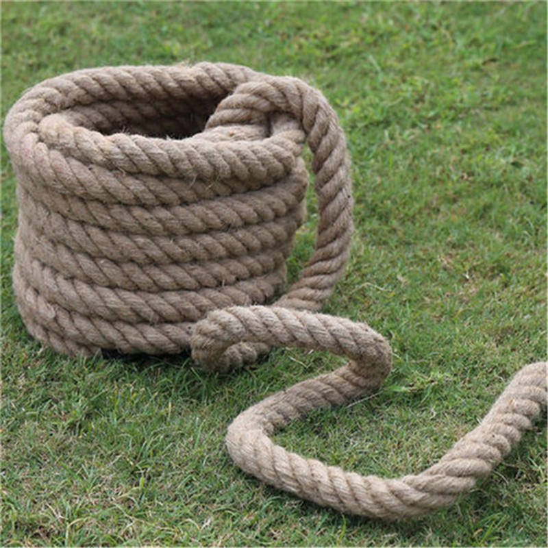 Factory Price Thick 4ply Twisted 1--60mm Jute Manila Rope for Boat Exercise Climbing Fitness Training DIY Handmade Floristry