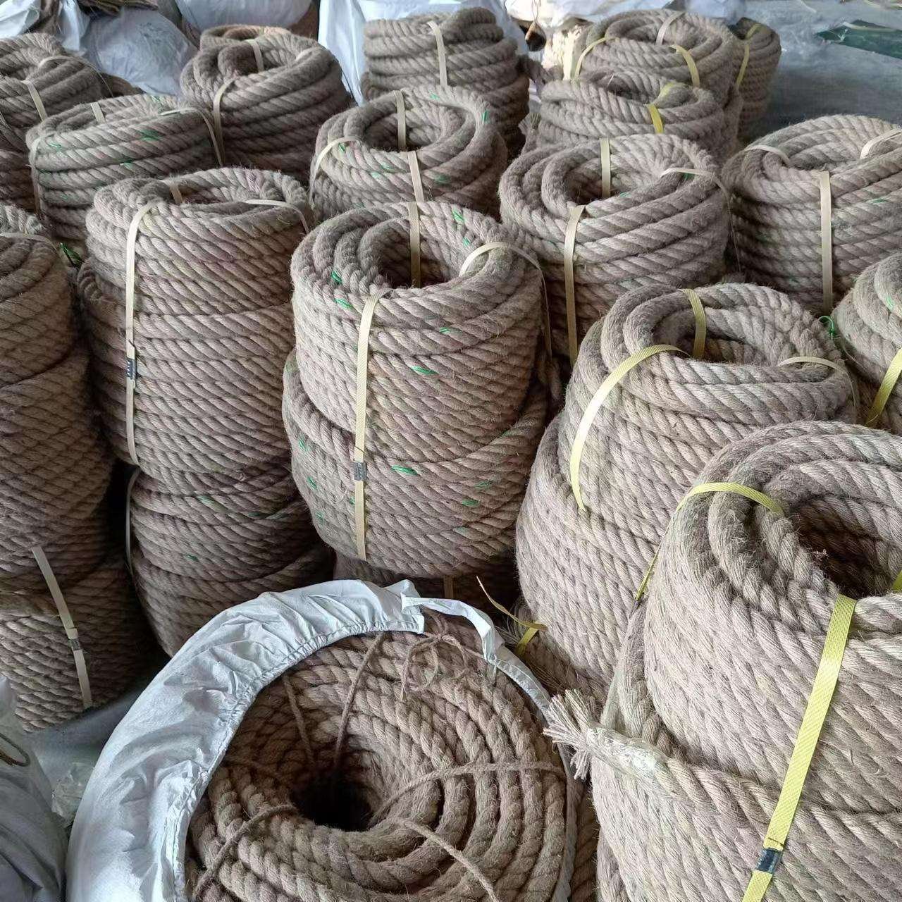 Factory Price Thick 4ply Twisted 1--60mm Jute Manila Rope for Boat Exercise Climbing Fitness Training DIY Handmade Floristry